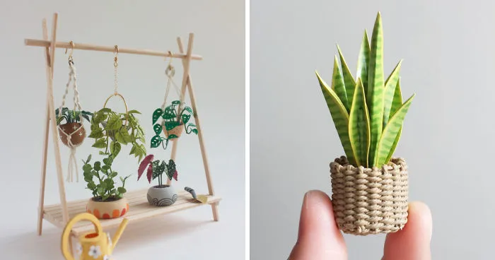 I Can't Seem To Keep Plants Alive, So I Made My Dream Indoor Garden Out Of Art Materials