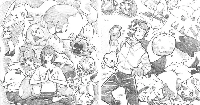 I’m On A Quest To Draw Groups Of Pokémon From All 18 Types By The End Of The Year, And I'm Halfway Through