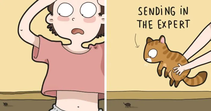 I Illustrate Hilarious Moments In The Life Of Every Cat Owner (40 New Pics)