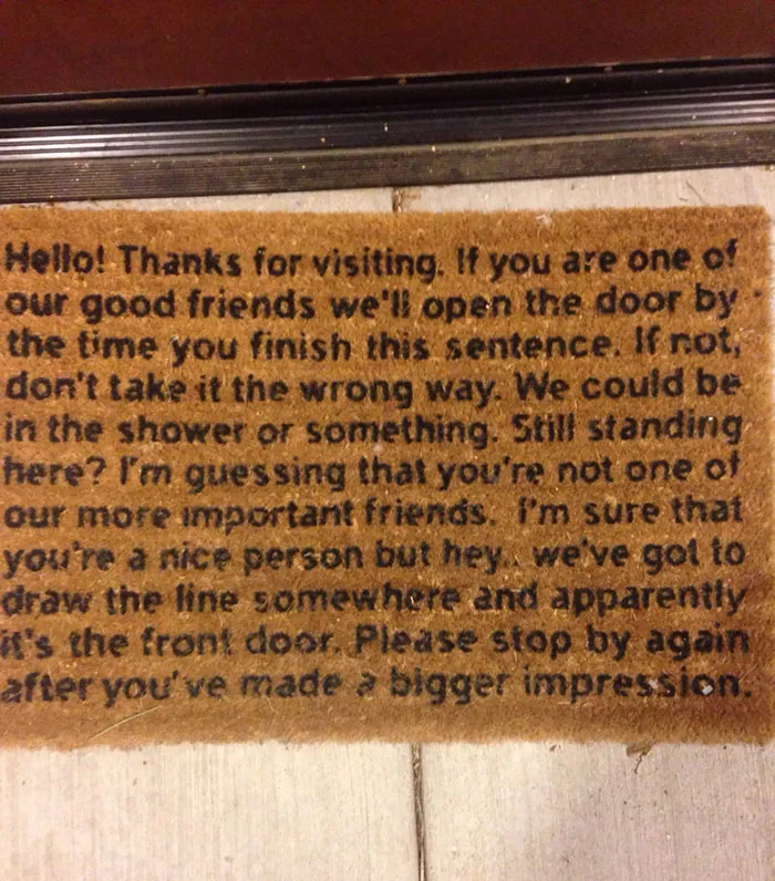 I've Been Judged By A Floor Mat