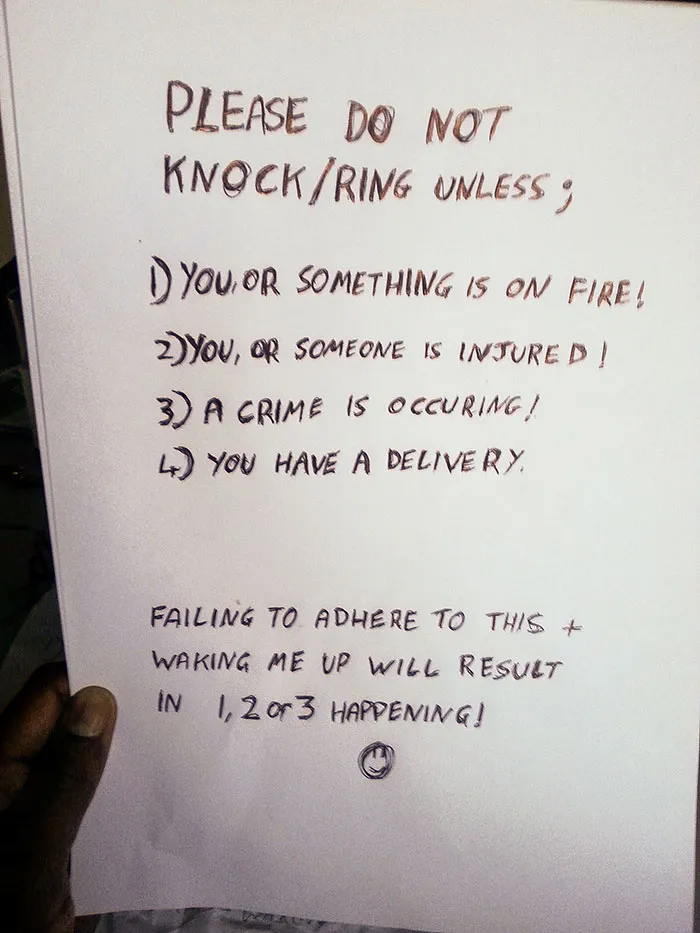 I Have Well Meaning Neighbours Who Knock On My Door At All Times (All Times) To Inform Me Of Neighbourhood Discord