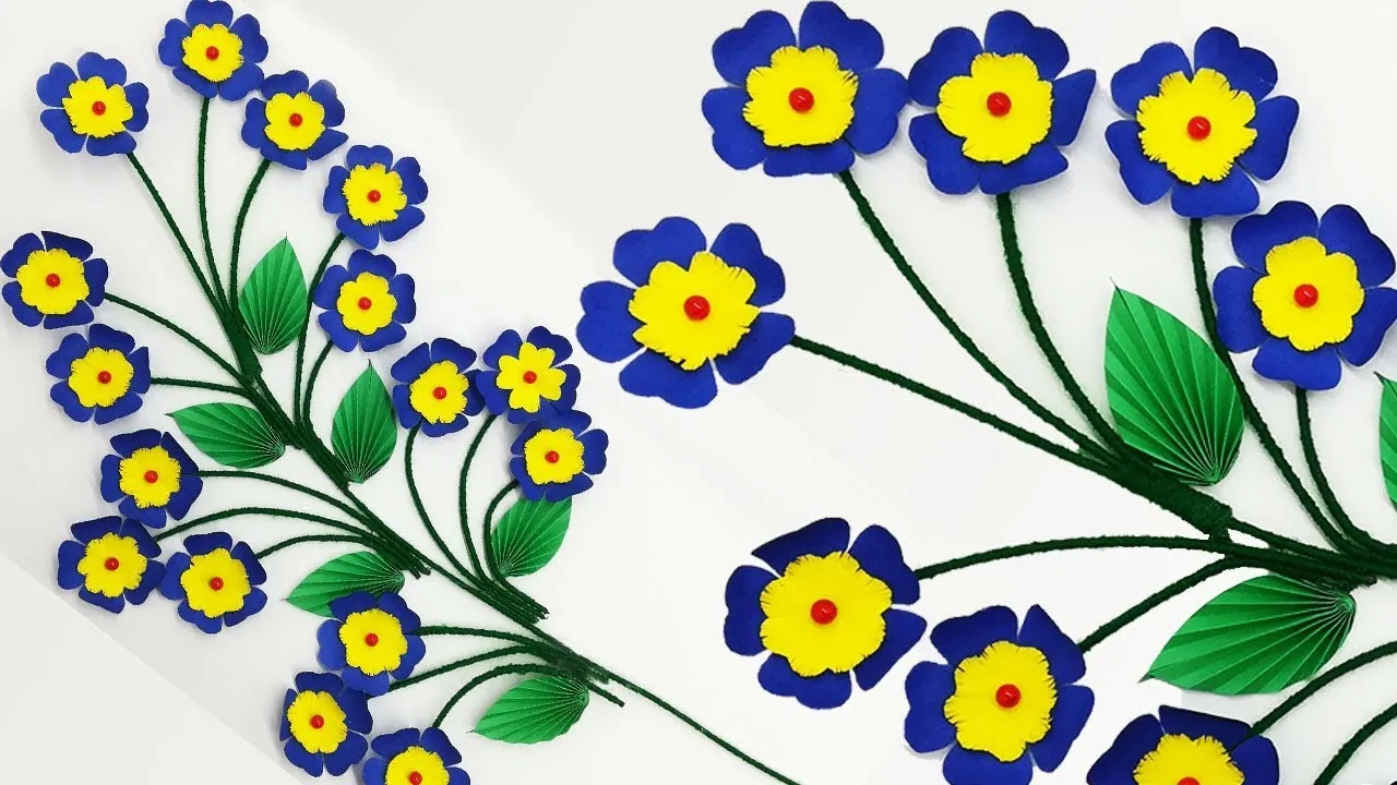 Giant Stick Flower Wall Decor Ideas At Home | Room Decoration Ideas