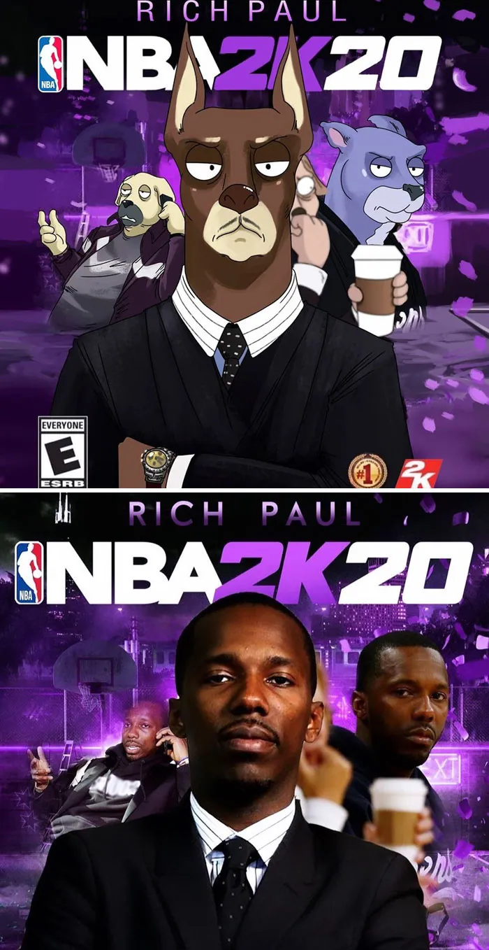 LeBron James Had His Instagram Recreated In A Cartoony Animal Style By A Fan Who's An Artist