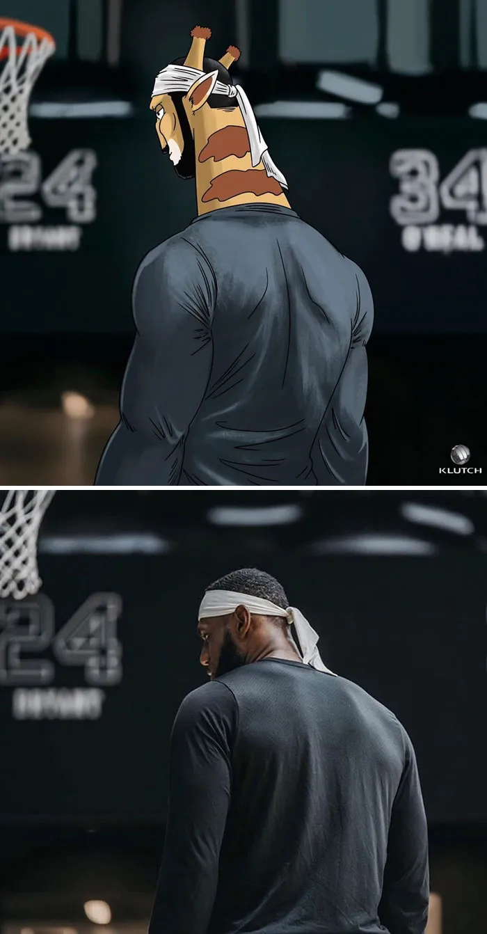 LeBron James Had His Instagram Recreated In A Cartoony Animal Style By A Fan Who's An Artist