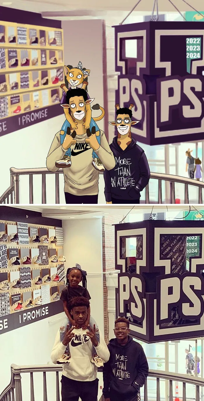 LeBron James Had His Instagram Recreated In A Cartoony Animal Style By A Fan Who's An Artist
