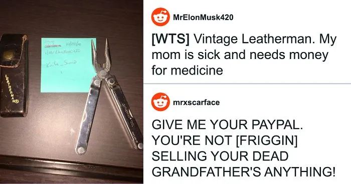 Guy Tries Selling His Grandfather's Tools To Pay For Mom's Cancer Treatment, People Don't Let Him