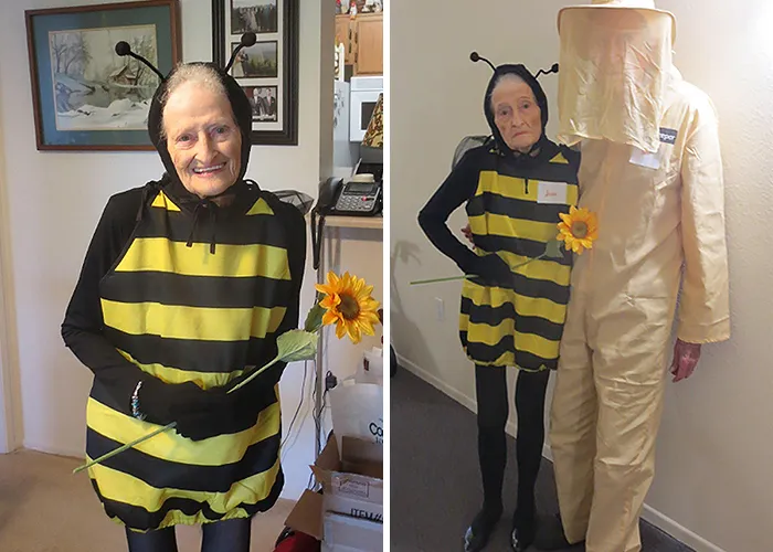 Mujer De 88 Años Y Su Marido De 92 Asistieron A Una Fiesta De Halloween
