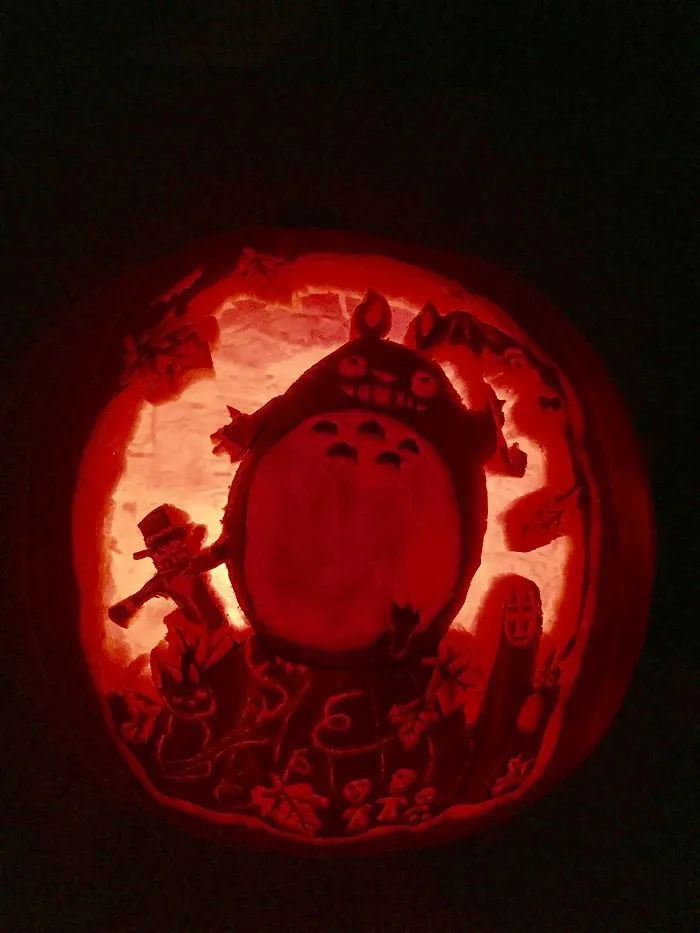 45 Studio Ghibli-Inspired Halloween Pumpkins That People Carved To Pay Tribute To Their Favorite Characters