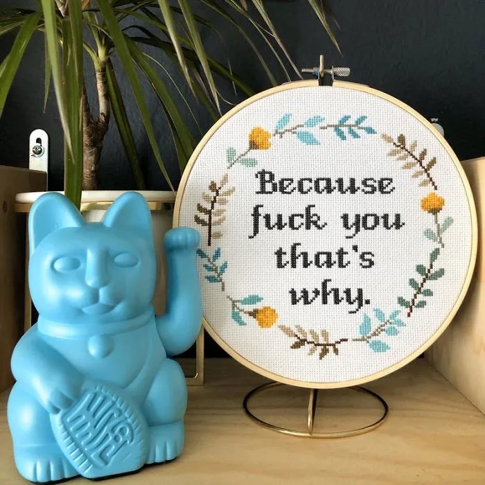 I Am A Cross Stitch Designer And You're Going To Love My Funny Designs