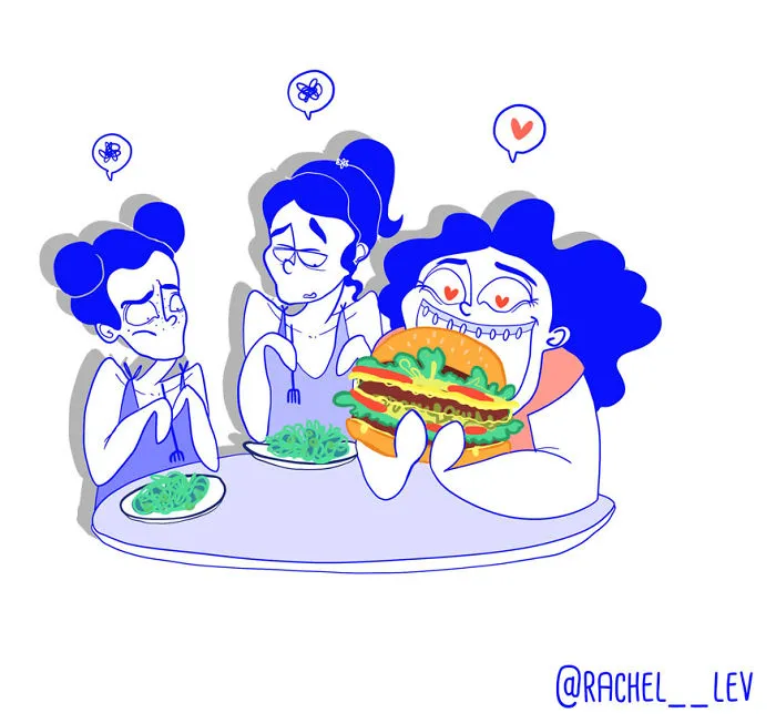Creo Divertidas Ilustraciones A Todo Color Para Reírme De Los Problemas A Los Que Damos Demasiada Atención Las Mujeres (20 Fotos)