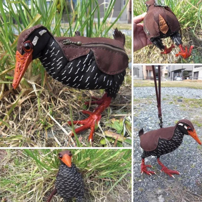 Este artista japonés crea bolsos y accesorios en forma de bichos y otras criaturas, y su aspecto es muy real (35 imágenes)