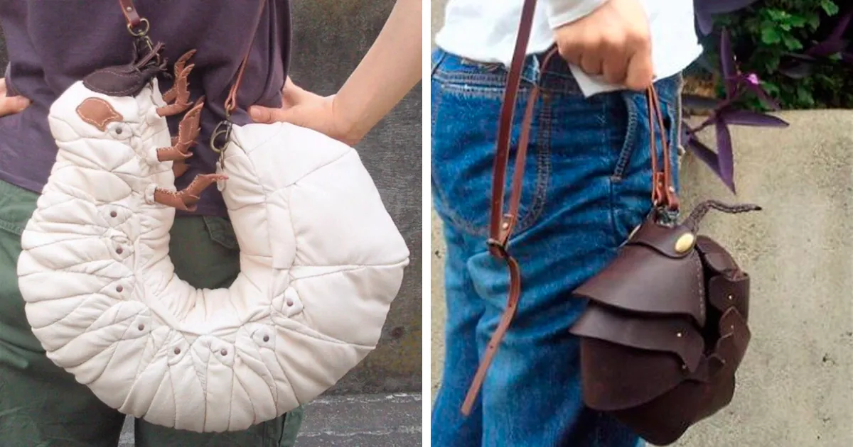 Este artista japonés crea bolsos y accesorios en forma de bichos y otras criaturas, y su aspecto es muy real (35 imágenes)