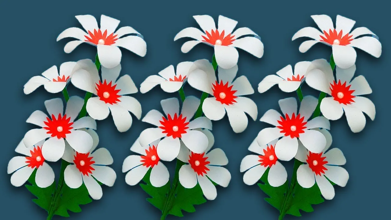 How To Make Genius Paper Craft Idea !! DIY Room Decor !! Paper Flowers