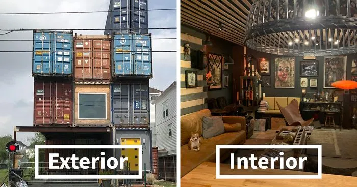 Man Uses 11 Shipping Containers To Build His 2,500 Square Foot Dream House, And The Inside Looks Amazing