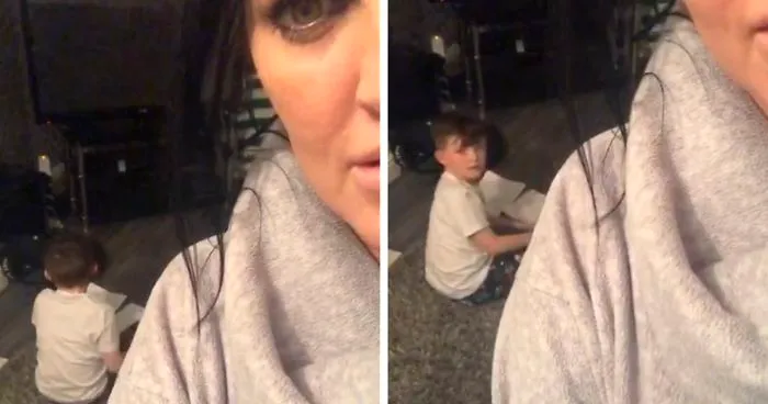 Mom Catches Her 9-Year-Old Son Using Alexa To Do Homework And His Reaction Is Priceless