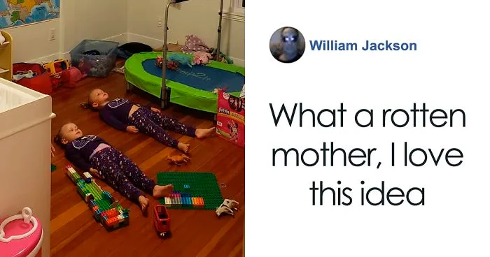 Mom Tells Kids They Need To Stay Still To Charge Glow-In-The-Dark PJs
