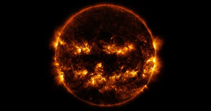 NASA Shares A Picture Of The Sun That Looks Like It Celebrates Halloween Already