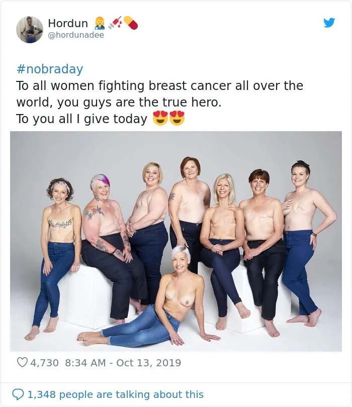 23 Powerful 'No Bra Day' Tweets That Raise Awareness About Breast Cancer