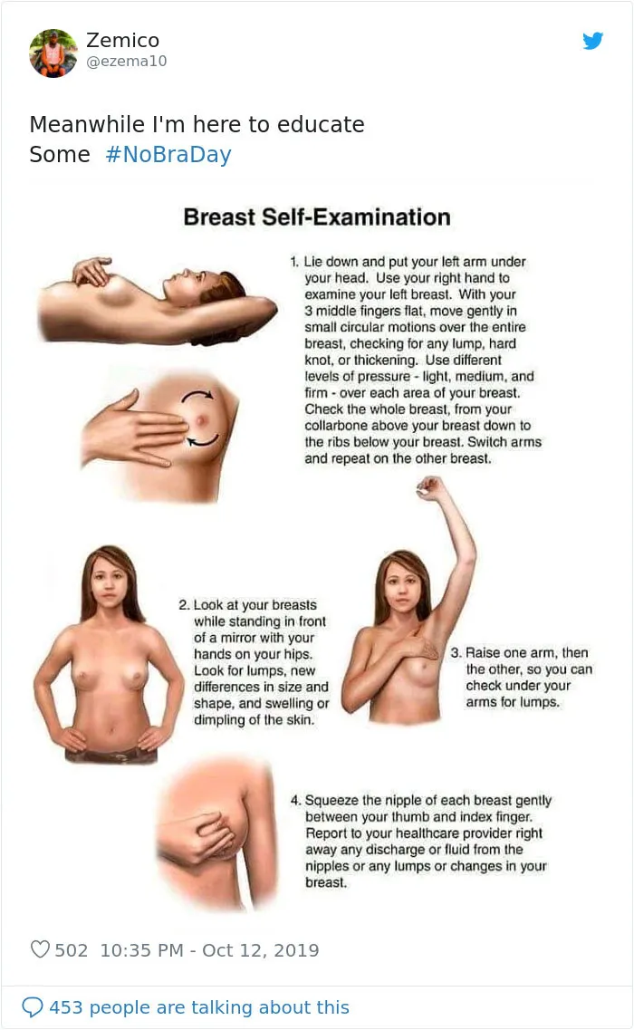 23 Powerful 'No Bra Day' Tweets That Raise Awareness About Breast Cancer