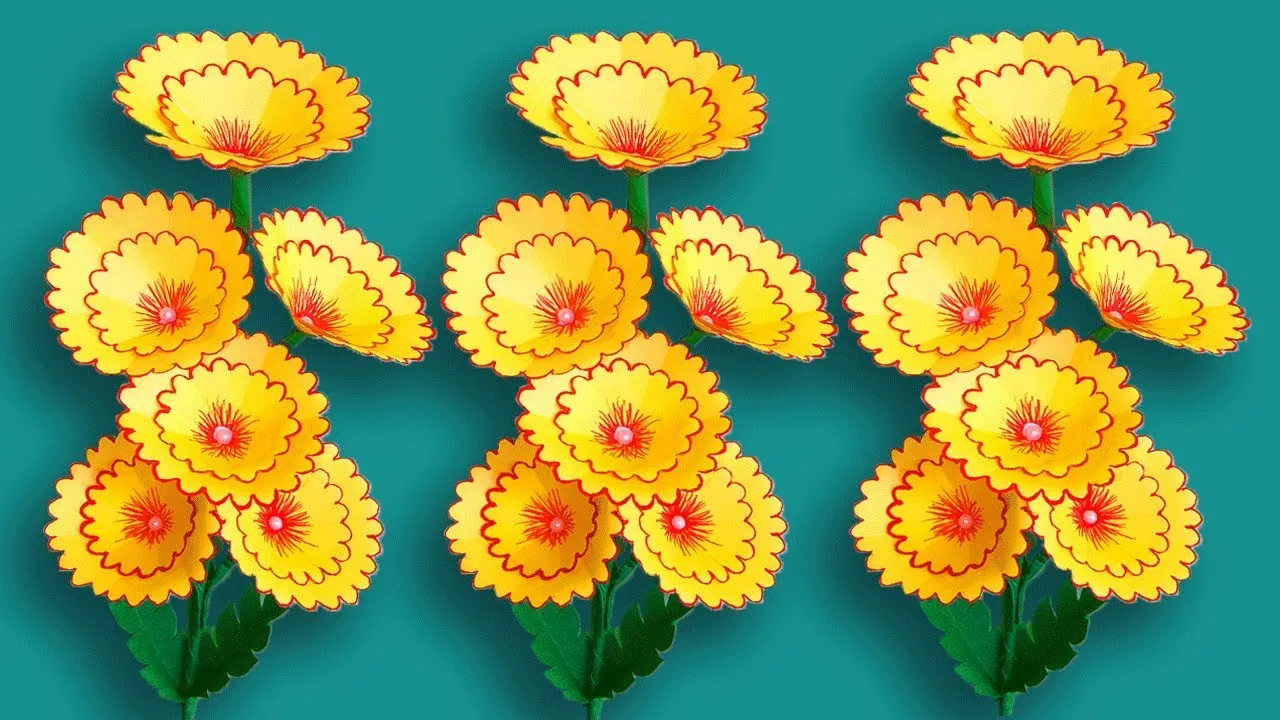 Making Paper Flowers - How To Make Beautiful Paper Flower