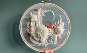 My Three-Dimensional Embroideries Inspired By Oceanic And Botanical Forms