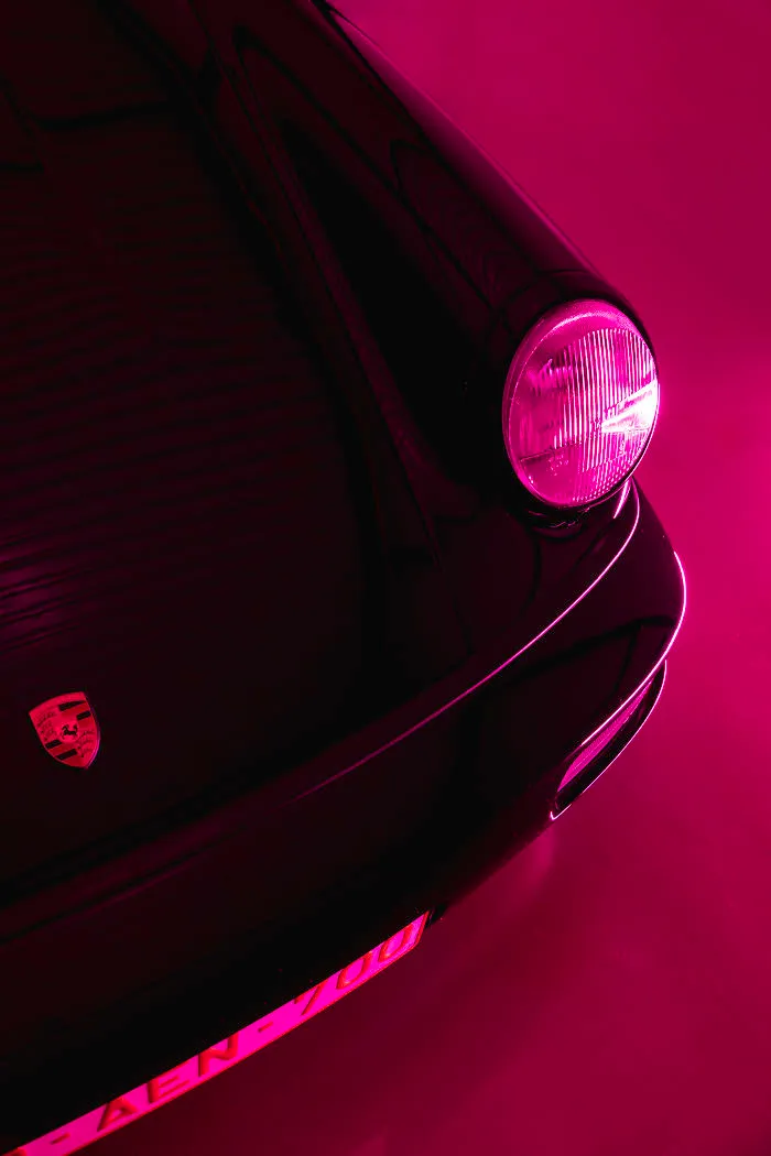 Neon Porsche Shoot Inspired By 'Drive'