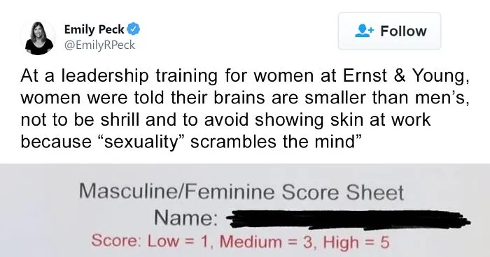 Someone Leaks 'Leadership Training' Material From A Seminar Held By Ernst & Young And It Just Reeks Of Sexism