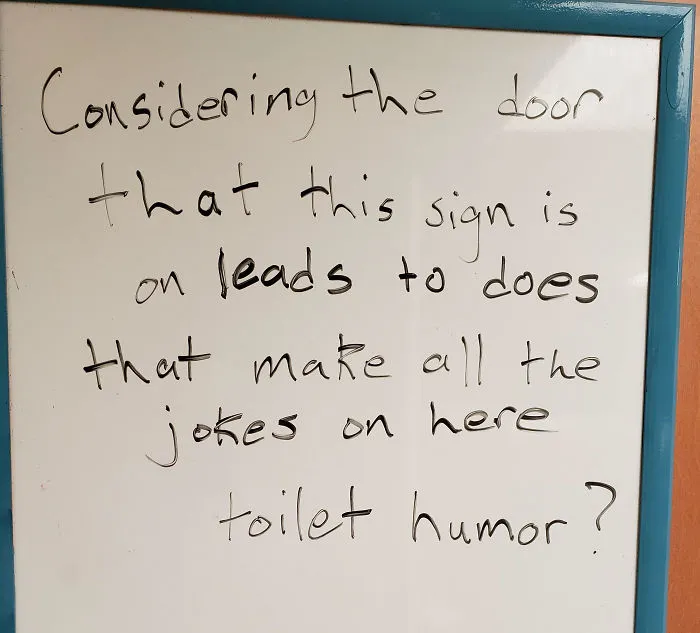 Guy Writes The Stupidest Jokes On A Board At Work Hoping Someone Will Stop Him One Day (24 Pics)