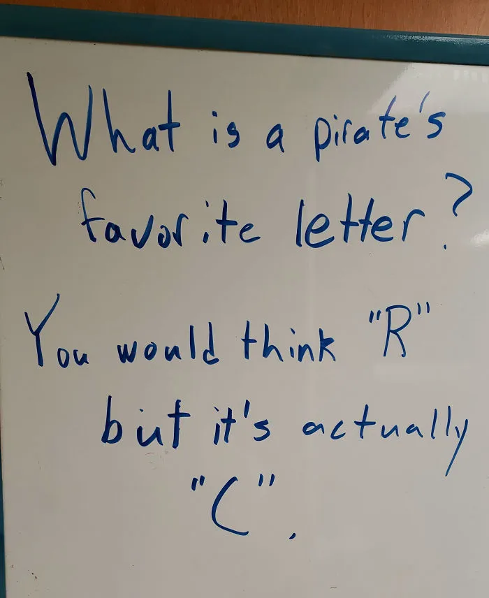 Guy Writes The Stupidest Jokes On A Board At Work Hoping Someone Will Stop Him One Day (24 Pics)