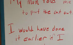 Guy Writes The Stupidest Jokes On A Board At Work Hoping Someone Will Stop Him One Day (24 Pics)