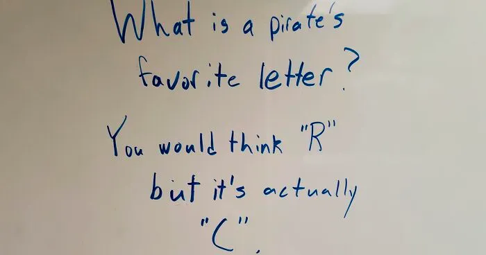 Guy Writes The Stupidest Jokes On A Board At Work Hoping Someone Will Stop Him One Day (24 Pics)