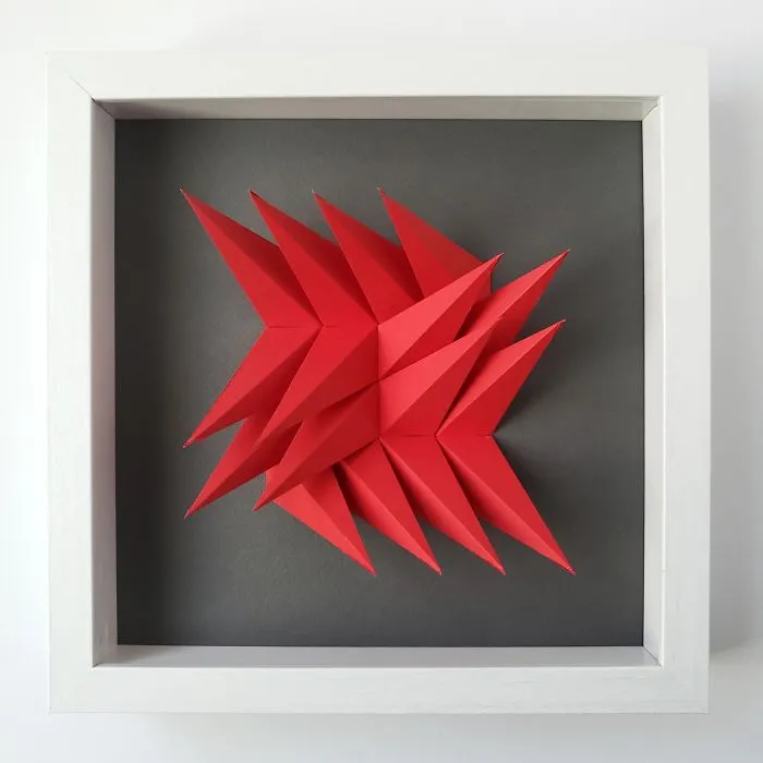 Abstract Shapes Carefully Made From Paper By Zahra Ammar