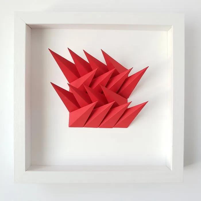Abstract Shapes Carefully Made From Paper By Zahra Ammar