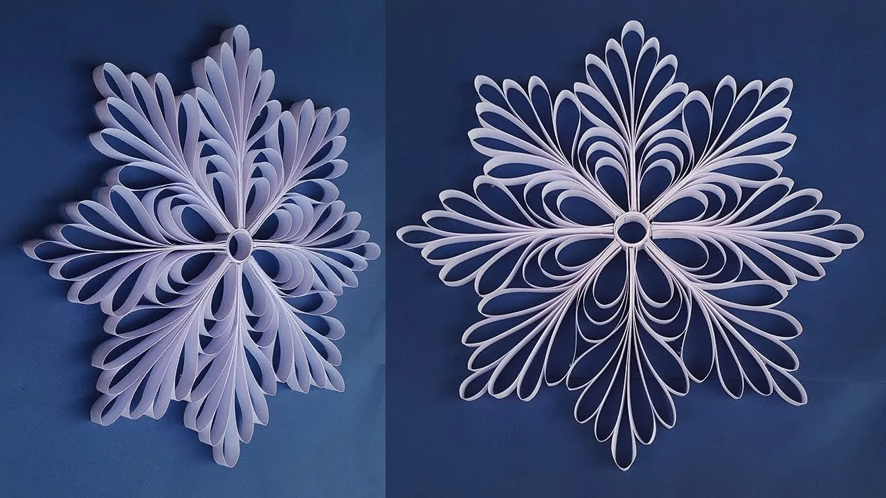 DIY 3D Paper Snowflakes For Christmas Decorations | Christmas Decor Ornaments
