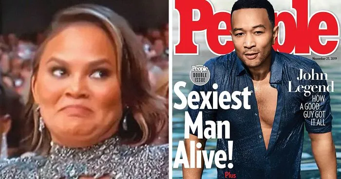 John Legend Is Named 2019's Sexiest Man Alive And His Wife Chrissy Teigen Can't Stop Trolling Him