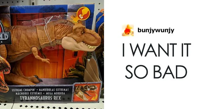Mom Didn't Let Her Kid Buy A T-Rex Because It's 'Too Violent', They Buy One When They Grow Up And The Pics Are Hilarious