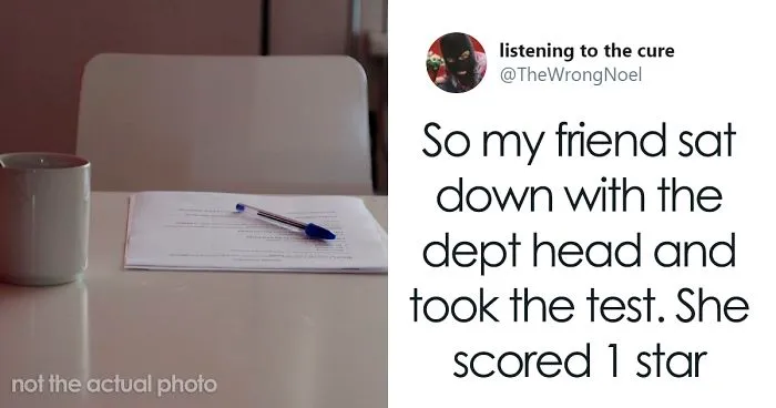 Company Adopts Stupid Applicant Screening Test, Employees Show How Ridiculous It Is By Taking It