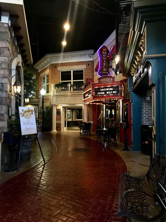 The Local Nursing Home Is An Indoor Town. There's A Movie Theater And A Pub