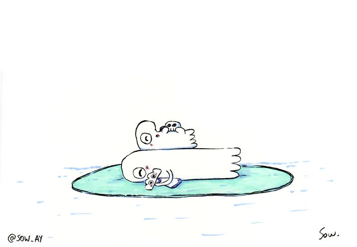 The Adventures Of A Little Ghost And His Cute Dog That I Drew For This Year's Inktober