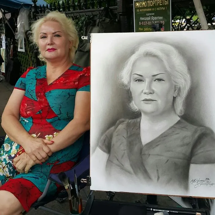 Russian Street Artist Draws Realistic Portraits In One Hour (30 Pics)