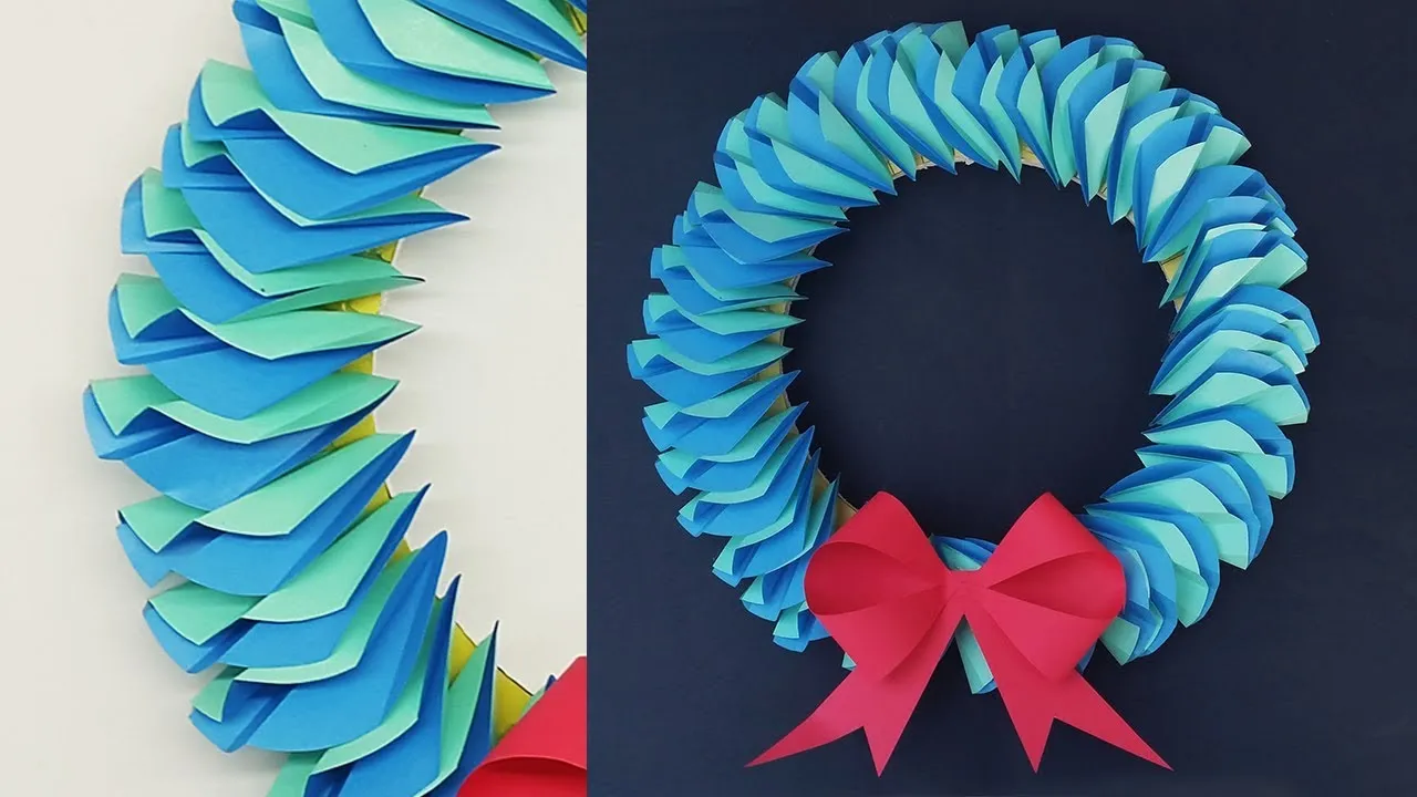 How To Make Christmas Wreath | Paper Christmas Wreath | Christmas Decoration Ideas