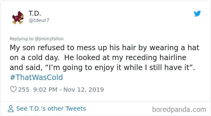 Jimmy Fallon Asks People To Share The "Cold" Insults They've Gotten And They Deliver (30 Tweets)
