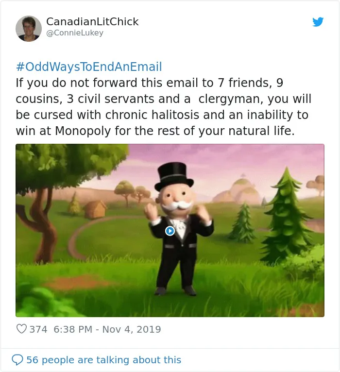 People Are Sharing Odd Ways To End An Email And Here Are The 29 Best Ones
