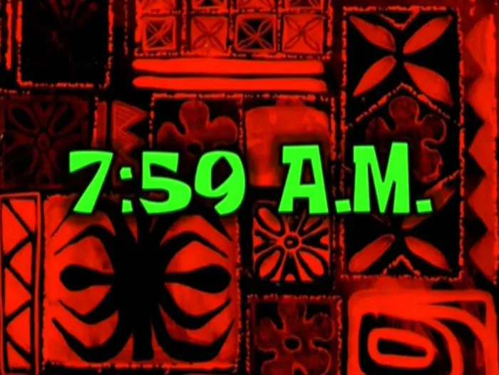 Someone Shared Their Favorite Time Cards From Spongebob Squarepants And They're Too Perfect