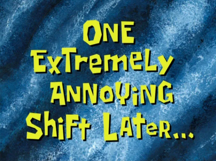 Someone Shared Their Favorite Time Cards From Spongebob Squarepants And They're Too Perfect