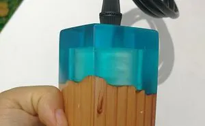 We Made Those Bulb Bases/ Lamp Holders With Natural Solid Wood And Ec0-Friendly Epoxy Resin