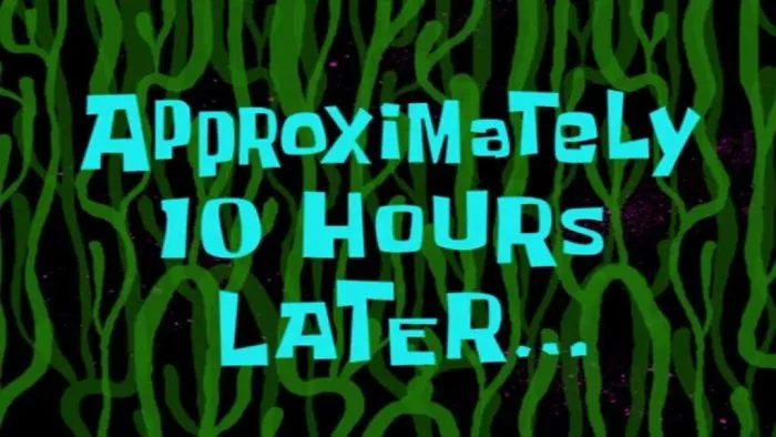 Someone Shared Their Favorite Time Cards From Spongebob Squarepants And They're Too Perfect