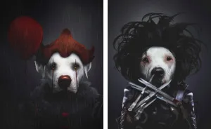 I Photoshopped My 3 Dogs In An Epic Halloween Series (12 Pics)