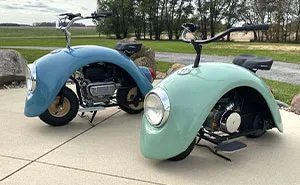 This Guy Took Apart An Original VW Beetle And Created These Adorable Motorcycles