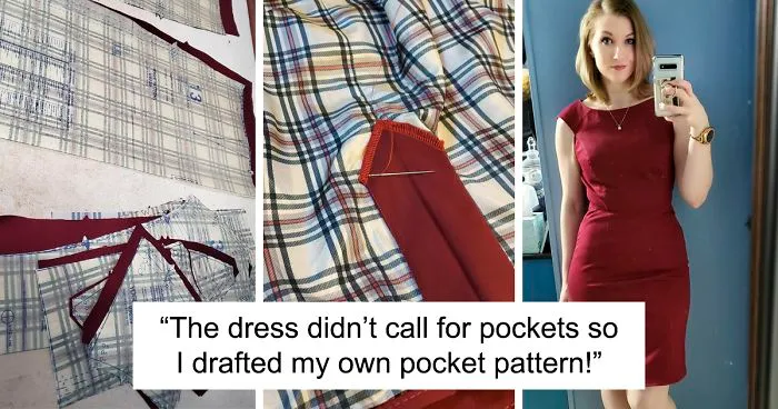 This Woman Was So Fed Up That Female Clothes Don’t Have Pockets, She Made One Of Her Own
